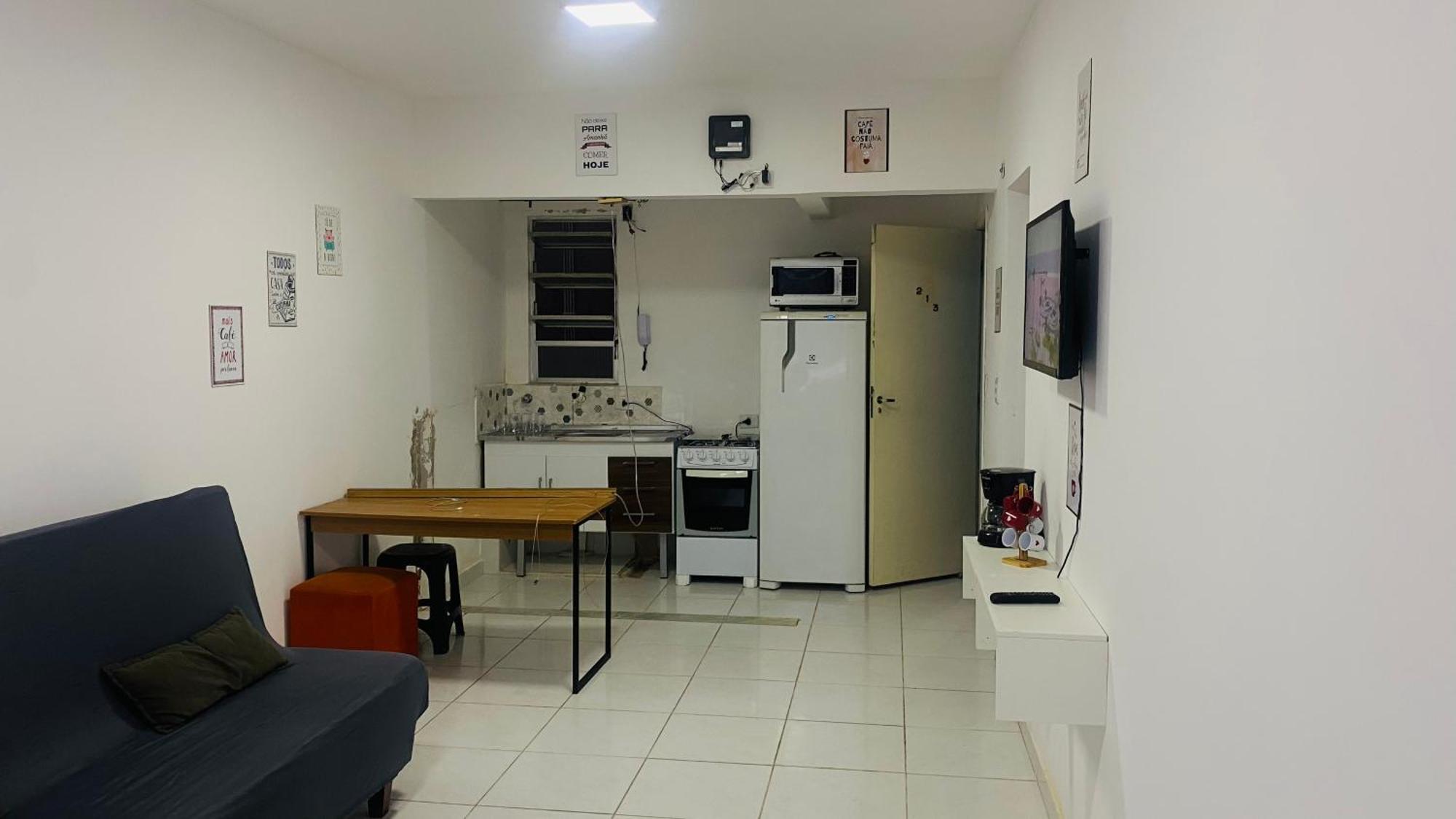 Apartamento Kit Net Pe Na Areia プライア・グランデ エクステリア 写真
